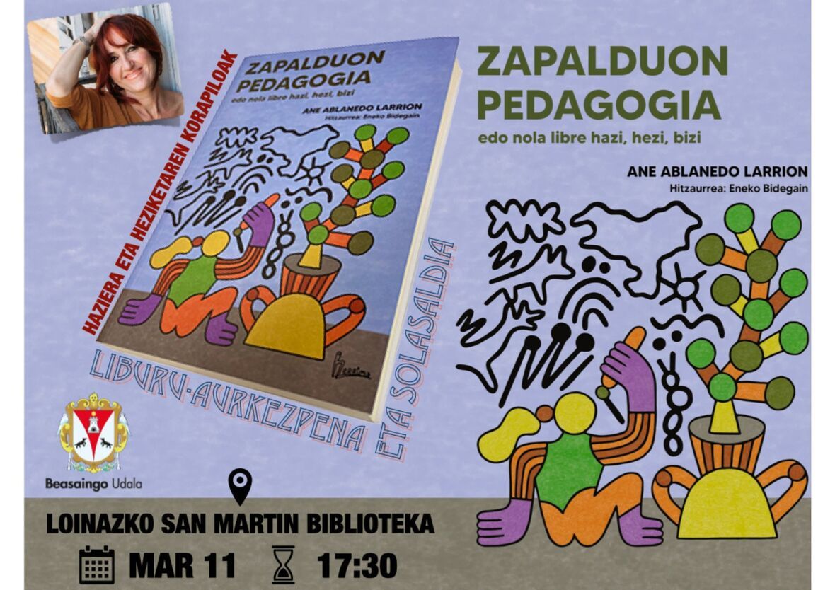 "Zapalduon pedagogia" liburu aurkezpena (Ane Ablanedo)