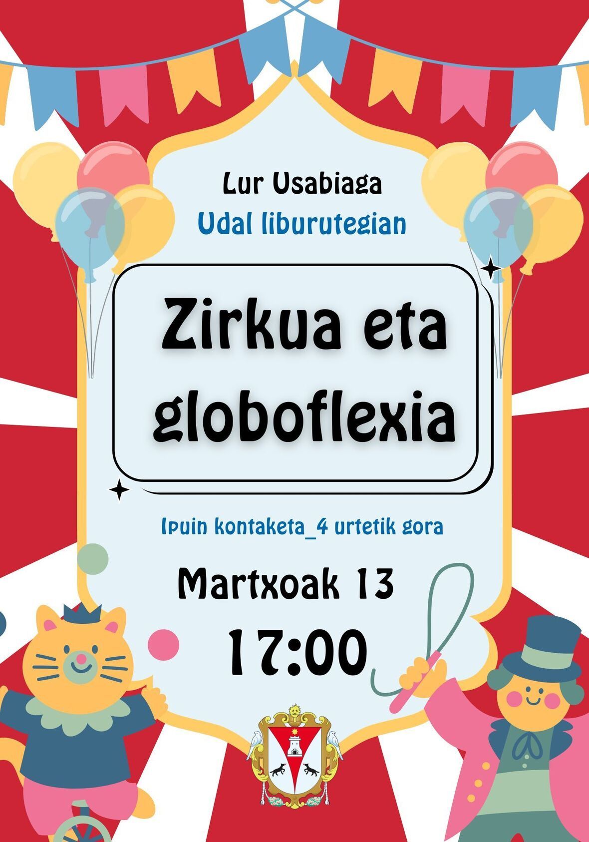 Ipuin kontaketa: "Zirkua eta globoflexia" (Lur Usabiaga)