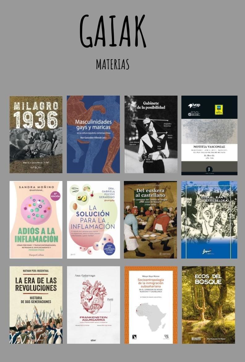 Novedades en materias