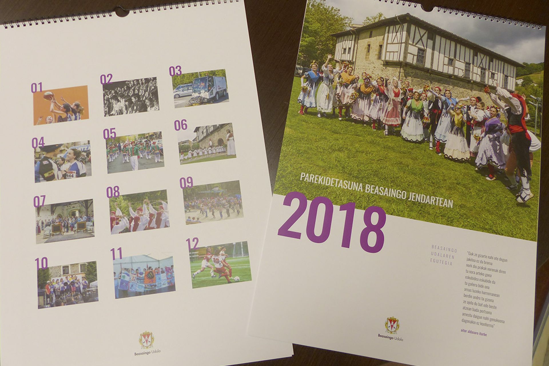 Ya se encuentra disponible el calendario municipal de 2018